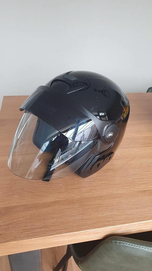 Zwarte Nolan helm met zonnescherm maat XS