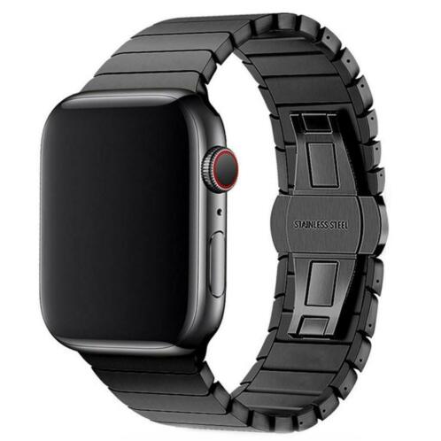 Zwarte RVS band voor Apple Watch  Series 123456SE