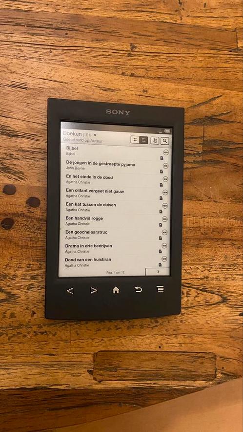 Zwarte Sony PRS-T2 e-reader (weinig gebruikt)