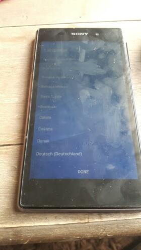 Zwarte Sony xperia z1 zonder lader