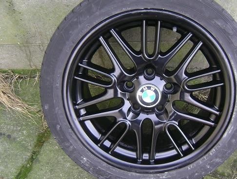 Zwarte velgen bmw m5 velgen 17 inch e46 e36 3ser compact z3