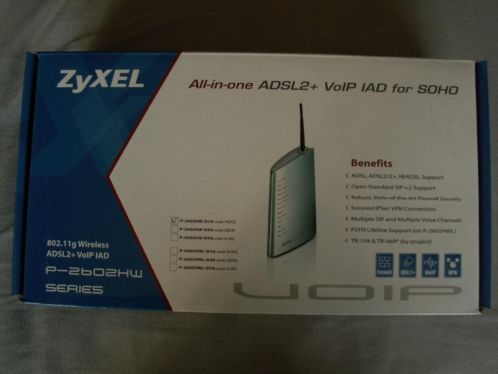Zyxel P-2602HW-D1A over POTS ADSL2 wireless modem router