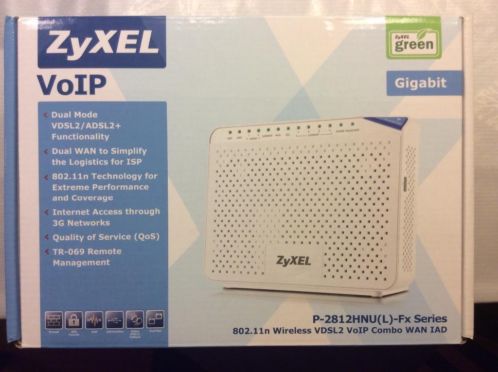 Zyxel P-2812HNU-F1 wireless ADSL modem  router Gigabit