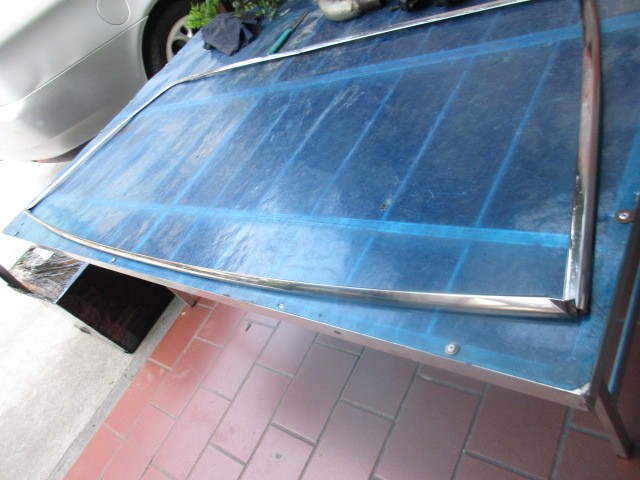 Rear window chrome moulding for Ferrari 365,400 and 412