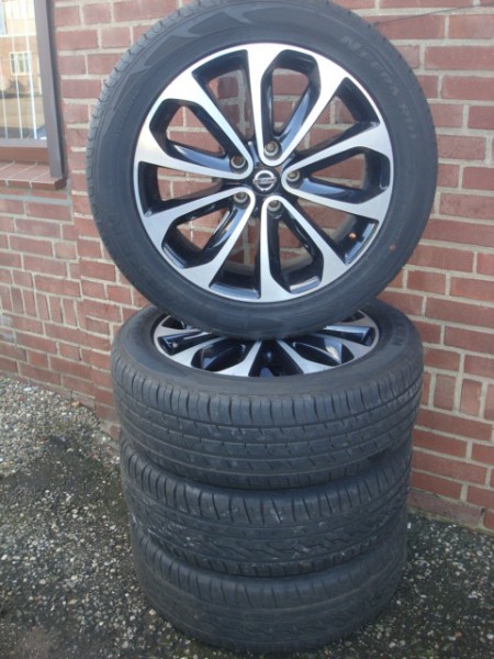 18’’Inch Originele Nissan Qashqai Velgen en Banden 5x114.3