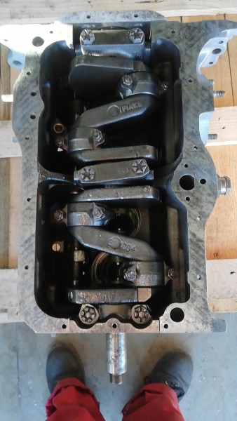 Engine block with crankshaft Fiat 1100 type 103g005