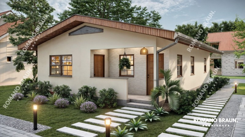 Single Story House Plan – Modern Guyana House Plans