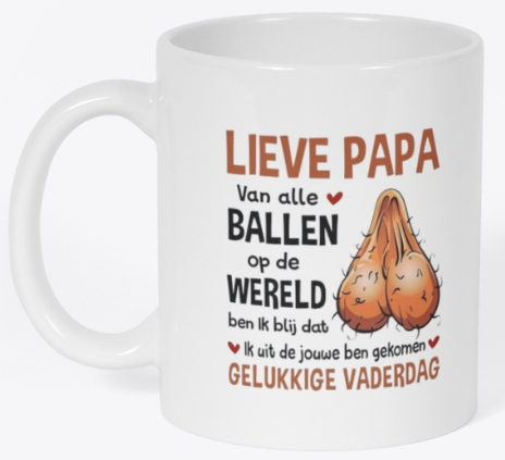 Vaderdag TIP, leuke koffie beker