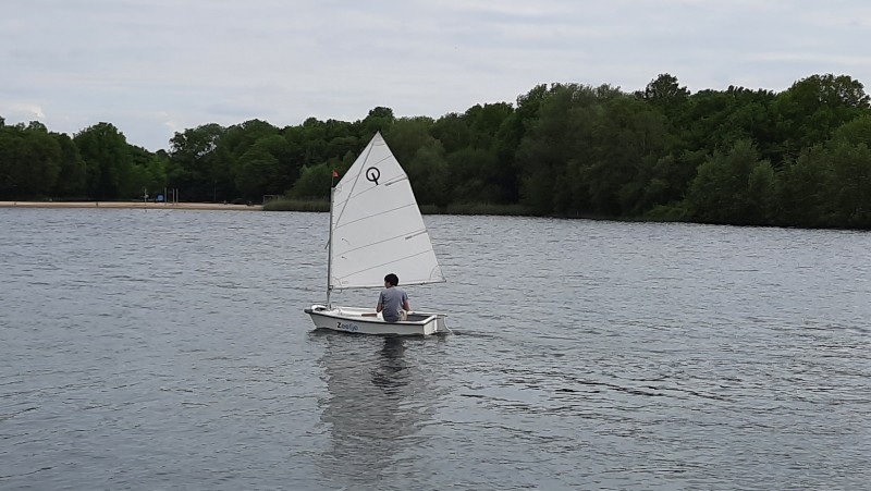 Optimist Dragon Marine, compleet incl strandtrailer