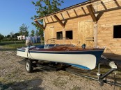 Klassieke Houten Speedboot Bristo 450 uit 1963 met originele motor