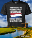 Oude Man T-shirt: Nederland Vroeger & Nu | Nostalgie Kleding
